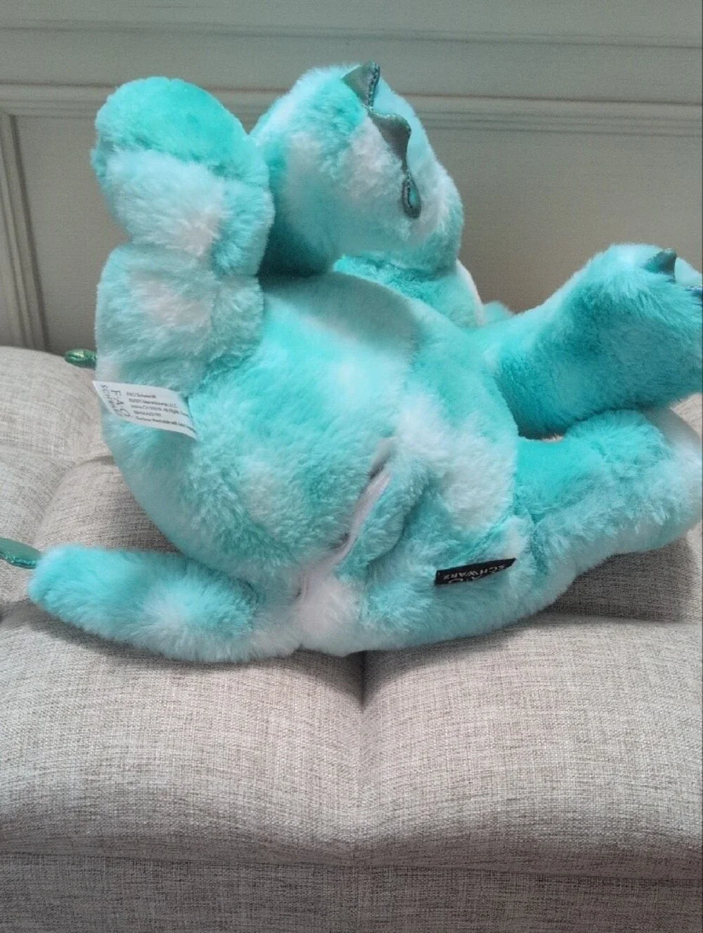 FAO Schwarz~~ Teal Light Up Dragon Stuffed Animal